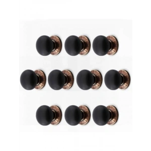 Antik Bakır Siyah Polimer Kulp Düğme - 10 ADET