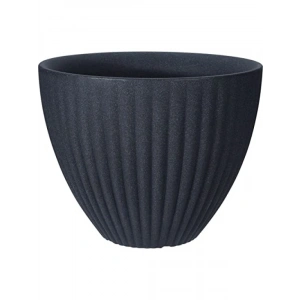 Antrasit Renkli 39 cm Çapında Plastik Saksı