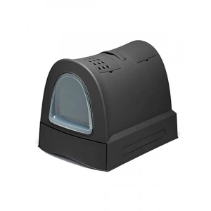 Antrasit Renkli Çekmeceli Kapalı Kedi Tuvaleti