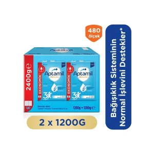 Aptamil 3 Prebiyotikli Devam Sütü 1200 Gr x 2 Adet 2400 Gr