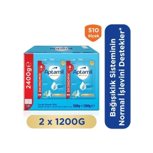 Aptamil 4 Prebiyotikli Çocuk Devam Sütü 1200 Gr x 2 Adet 2400 Gr