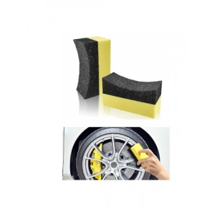 Araç Lastik ve Plastik Aksam Parlatma Süngeri - 2 Adet Yıkanabilir