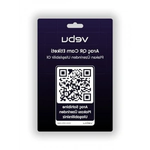 Araç QR Kod Cam Etiketi, dijital numaratör, plaka üzerinden erişim