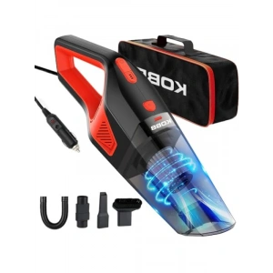 Araç Süpürgesi, 12V/120W, 5 Parça Aksesuar Seti ile