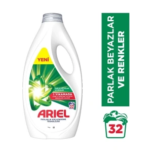 Ariel Sıvı Çamaşır Deterjanı Beyazlar ve Renkliler 32 Yıkama