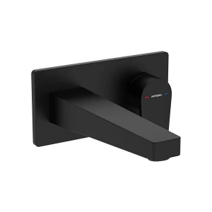 Artema Flow Square Ankastre Lavabo Bataryası (Sıva Üstü Grubu) Mat Siyah A4318036