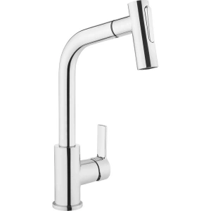 Artema Maestro A42146 Pull-Out Eviye Bataryası, 24 cm Yükseklik, 6 L/dk Akış Hızı, Krom