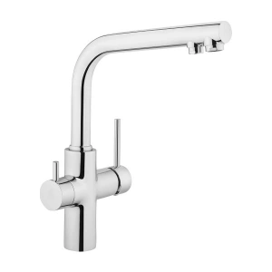 Artema Split Dual Flow Eviye Bataryası A42144, 360° Dönebilen, Krom, Çift Fonksiyonlu Başlık, Tezgah Üstü Montaj