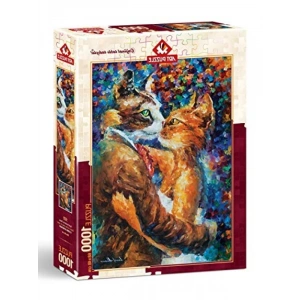 Aşık Kedilerin Dansı - 1000 Parça Puzzle