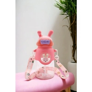 Astronot Tavşan Figürlü 750 ml Sızdırmaz Çocuk Matarası