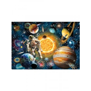 Astronot Temalı 260 Parça Puzzle, Eğlenceli Zeka Oyunu