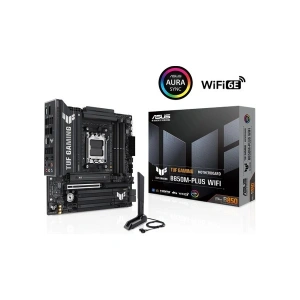 Asus Tuf Gamıng B850M-PLUS Wıfı Amd B850 Am5 Ddr5 8000 Dp HDMI 3x M2 Usb3.2 Gen 2x2 Wifi 6e + Bt Aura Rgb 2.5gbit Lan Matx