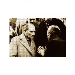 Atatürk Temalı 1000 Parça MDF Yapboz, Eğlenceli Oyun