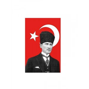 Atatürk Temalı Bayrak 100x150 cm