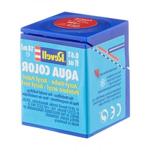 Ateş Kırmızısı Su Bazlı Maket Boyası, Yarı Parlak 18ml