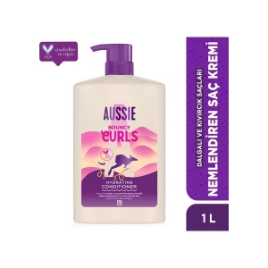 Aussie Bouncy Curls Dalgalı ve Kıvırcık Saçları Nemlendiren Saç Kremi 1l