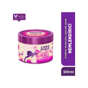 Aussie Bouncy Curls Kıvırcık ve Dalgalı Saçları Açan ve Nemlendiren Saç Maskesi 500 ml