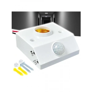 Ayarlanabilir E27 Duylu Hareket Sensörü - 360° Algılama, Enerji Tasarruflu