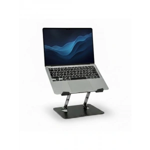 Ayarlanabilir Ergonomik Laptop ve Tablet Standı - Siyah Metal