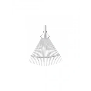Ayarlanabilir metal bahçe tırmığı, çim ve yaprak toplama için idealdir.