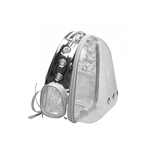 Aynalı Şeffaf Astronot Taşıma Çantası - 42x22x33 cm