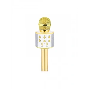 Babilden C-8501 Karaoke Mikrofon Bluetooth USB & TF & Aux (Gold)