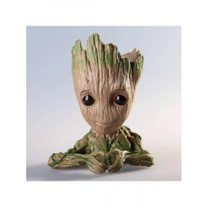 Baby Groot Figür Kalpli Saksı Kalemlik - 14 cm