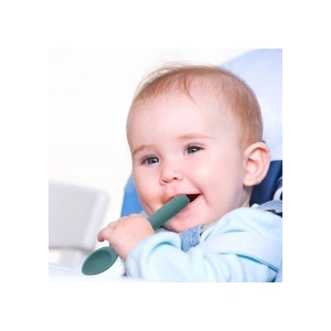 Babyjem Komple Silikon Kaşık Mint