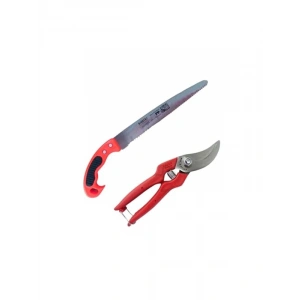 Bağ Budama Makası ve Dal Testeresi, 30 cm, 2li Set, Dayanıklı Çelik