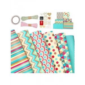 Bahar Temalı Hediye Paketleme Seti, 6 Adet