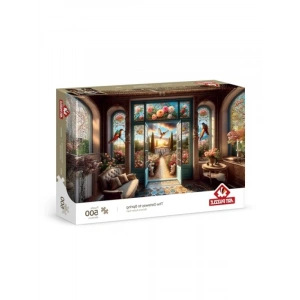 Bahara Açılan Kapı Temalı 500 Parça Puzzle