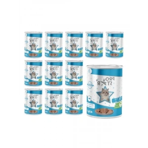 Balıklı Yetişkin Kedi Pate Konservesi - 400 gr x 12 Adet