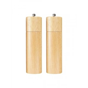 Bambu Ahşap Gövdeli Tuz ve Karabiber Değirmeni Seti - 21 cm
