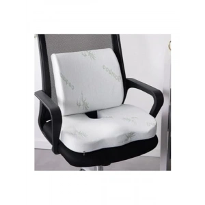 Bambu Kılıflı Oturma Minderi ve Sırt Yastığı Seti