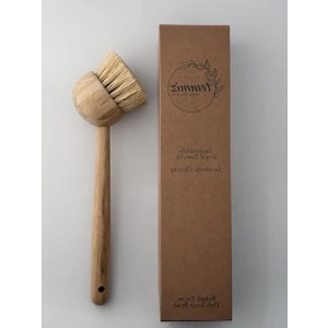 Bambu Saplı Sisal Lifli Bulaşık Fırçası