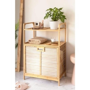 Banyo Düzenleyici, 2 Raflı Kirli Sepetli Organizer