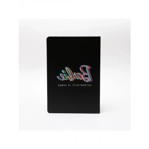 Barbie Sert Kapak Butik Defter (Siyah)