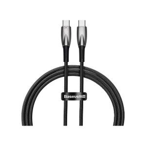 Baseus Glimmer Series 100W 100 cm Pd Type-C Şarj Kablosu Siyah