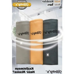 Baskılı Mikrofiber Temizlik Bezi, 3lü Paket, 40x60 cm Boyutunda