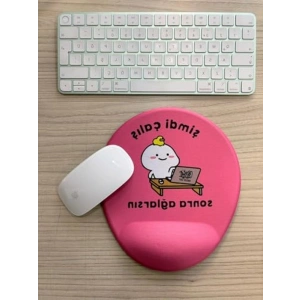 Baskılı Oval Mouse Pad, ‘Şimdi Çalış Sonra Ağlarsın’ Temalı