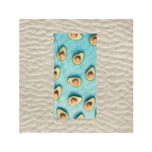 Baskılı Plaj Havlusu - Avokado Temalı Şık Tasarım