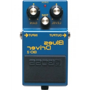 Blues efekt pedalı, mavi renkli, gitar soundunuzu güçlendirir
