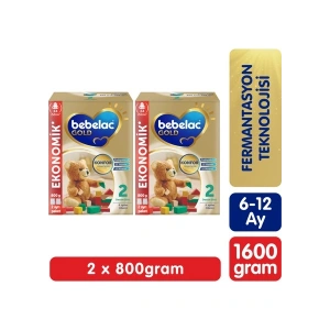 Bebelac Gold Konfor 2 Devam Sütü 6-9 Ay 800 Gr x 2 Adet 1600 Gr