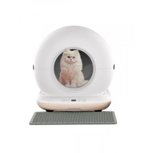Bej Renk Otomatik Kedi Tuvaleti, Uzaktan Kontrol Özellikli