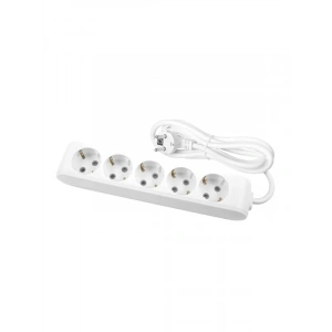 Beşli Topraklı Kablolu Priz – 1 Metre Uzunluğunda