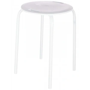 Beyaz Demir Tabure, Şık ve Dayanıklı Tasarım