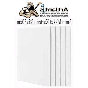 Beyaz Fotoblok Maket Kartonu, 3 mm Kalınlığında, 5 Adet Hobi İçin