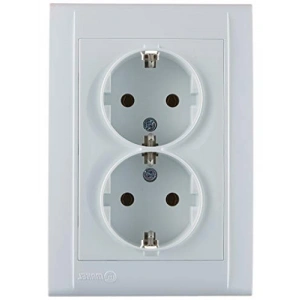 Beyaz Ikili Topraklı Priz - 250V