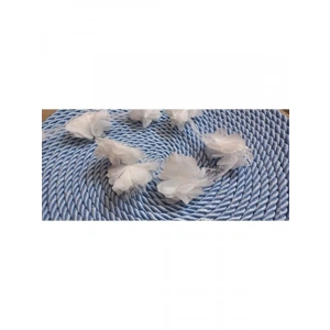 Beyaz Lazer Kesim Kurdele Çiçek Tül - 1 Metre