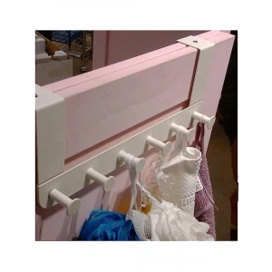 Beyaz Metal Kapı Askısı Kancaları, 6 Adet